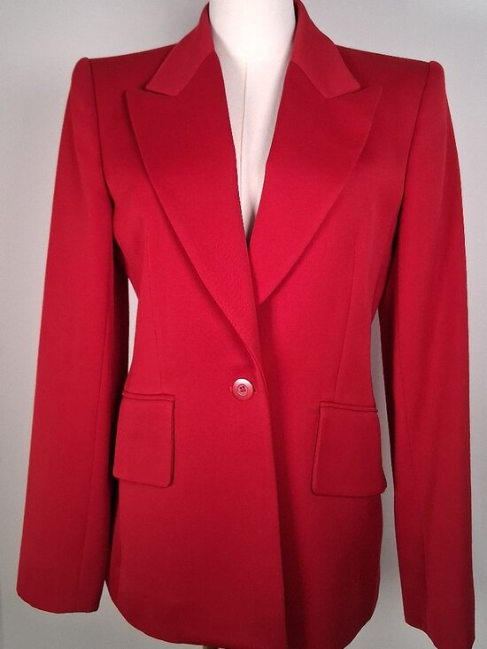 Isaac Mizrahi Jackets & Blazers - Vintage Isaac Mizrahi Wool Crimson Blazer size US 8